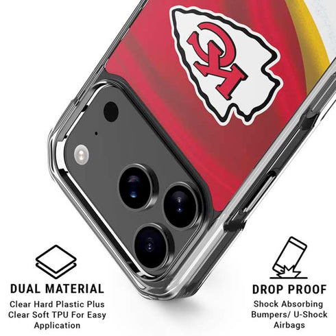 NFL Kansas City Chiefs iPhone 17 Pro Max Clear Case